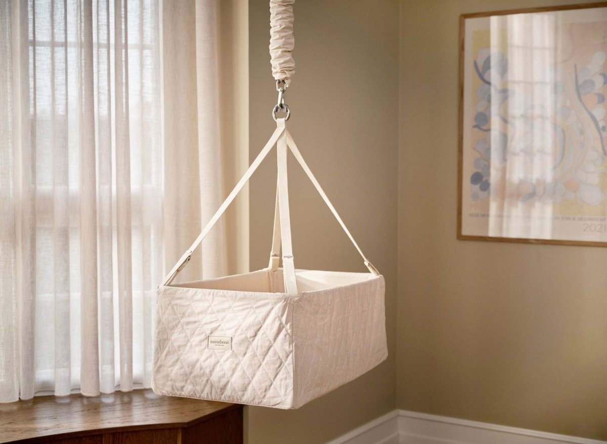 Classic Cradle Moonboon Bundle Nature - with Motor and Tripod Stand 2.0 (white) - LPM Home