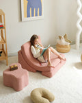 Cloud Pouffe, Guava (Pre - Order) - Le Petit Marché Home Furniture