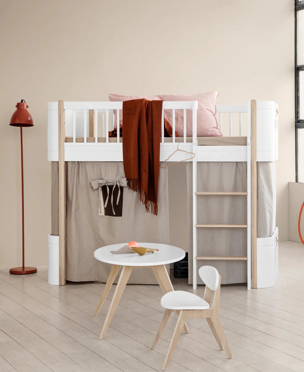 Curtain for Wood Mini+ Low Loft Bed, Nature (Pre - Order) - LPM Home