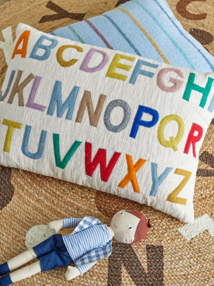 Cushion ABC Lexi, Nature - Le Petit Marché Home Furniture