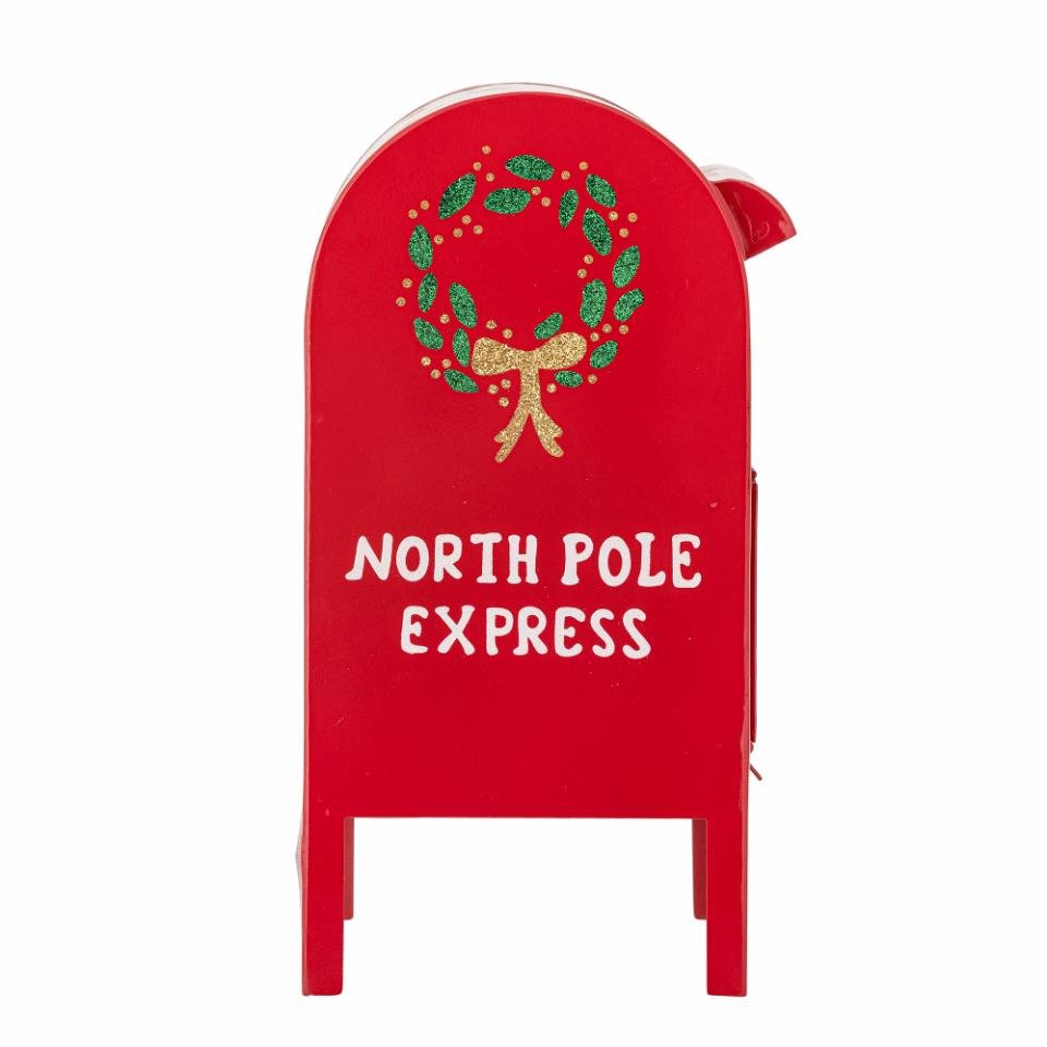 Deco Mailbox Carlo, Red, Metal - LPM Home