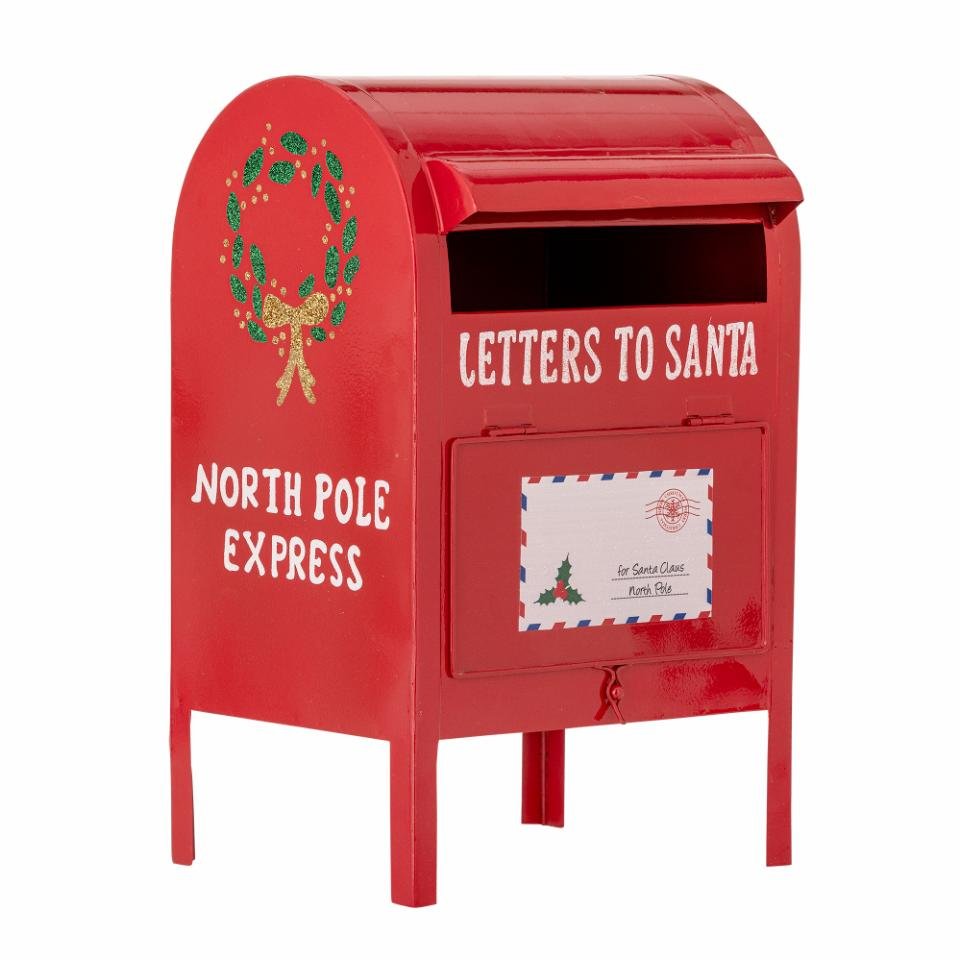 Deco Mailbox Carlo, Red, Metal - LPM Home