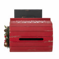 Deco Postbox Carlo, Red, MDF - Le Petit Marché Home Furniture