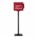 Deco Postbox Carlo, Red, MDF - Le Petit Marché Home Furniture