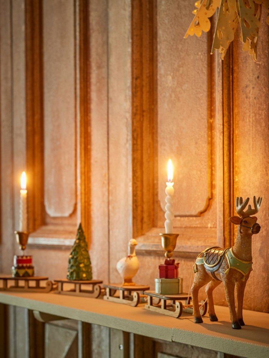 Deco Sleigh Dasher, Multi, Polyresin - LPM Home