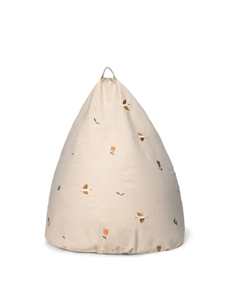 Embroidered Bean Bag, Songbirds (Pre - Order) - LPM Home