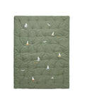 Embroidered Play Mattress, Sailboats SOH - Le Petit Marché Home Furniture