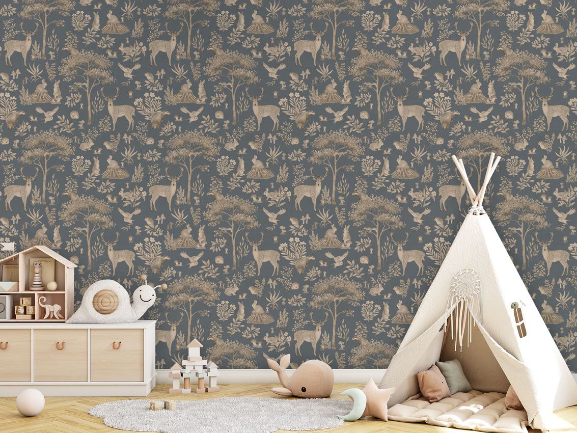 Fantastic Forest - Vintage Blue - Le Petit Marché Home Furniture