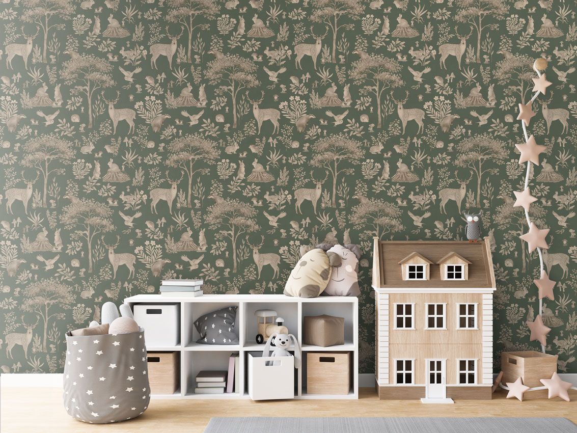 Fantastic Forest - Vintage Green - Le Petit Marché Home Furniture