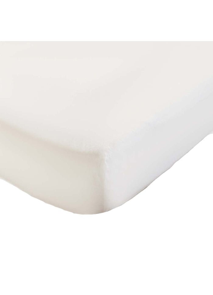 Fitted Sheet, Baby, White (Pre - Order) - Le Petit Marché Home Furniture