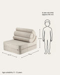 Flipster Bouclé, Biscuit Beige - Size Guide - LPM Home