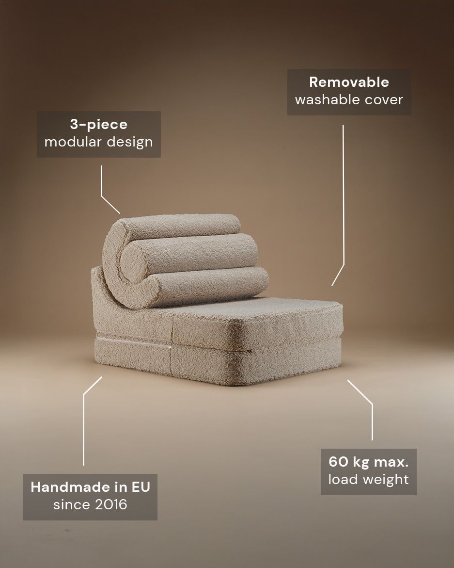 Flipster Bouclé, Biscuit Beige - Features - LPM Home