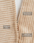 Flipster Corduroy, Brown Sugar - Fabric Close-up - LPM Home