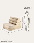 Flipster Corduroy, Brown Sugar - Size Guide - LPM Home