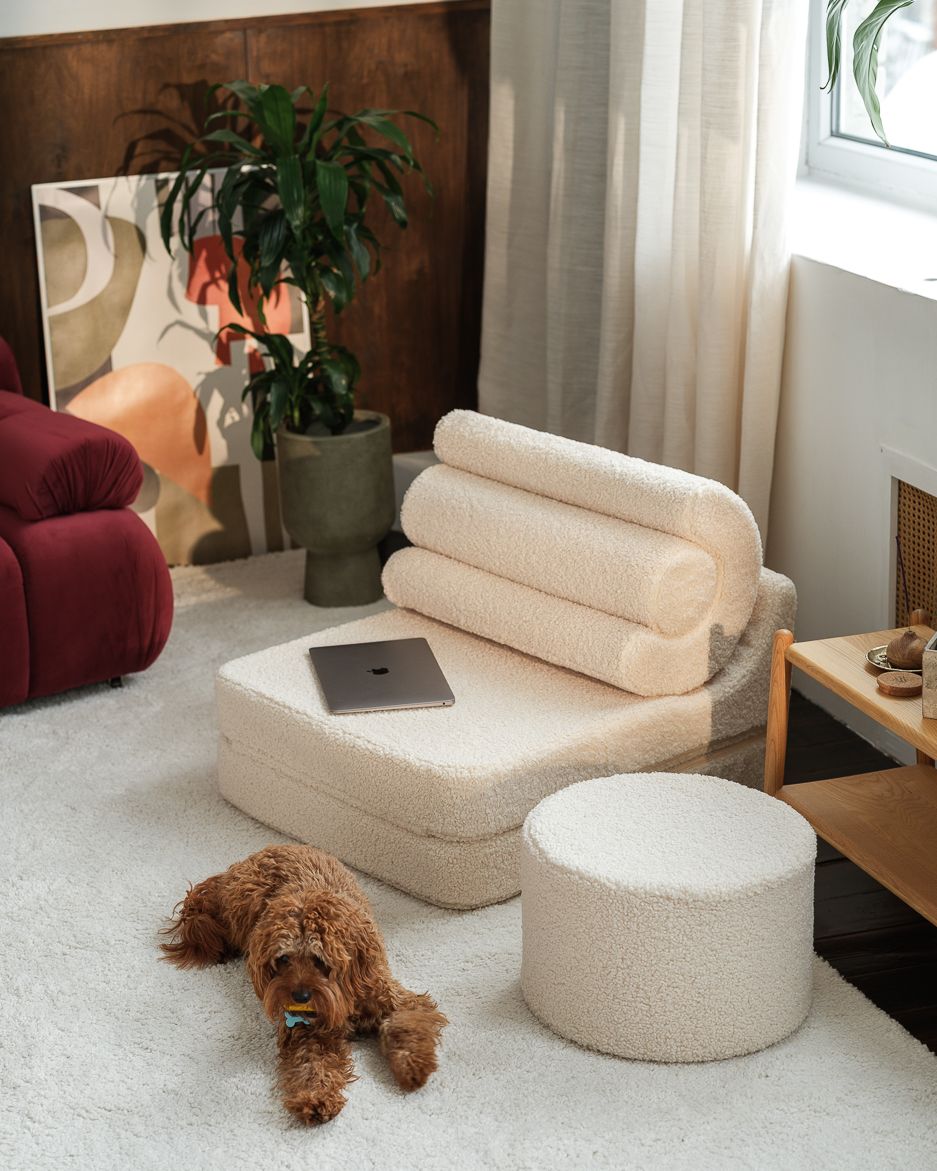 Flipster Bouclé, Cream White - LPM Home
