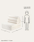 Flipster Bouclé, Cream White - Size Guide - LPM Home