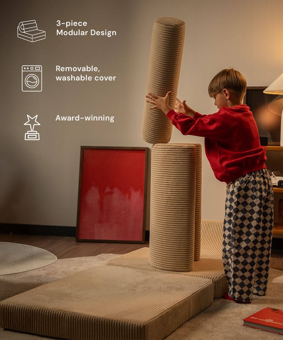 Flipster Corduroy - Modular Design, Washable Cover - LPM Home