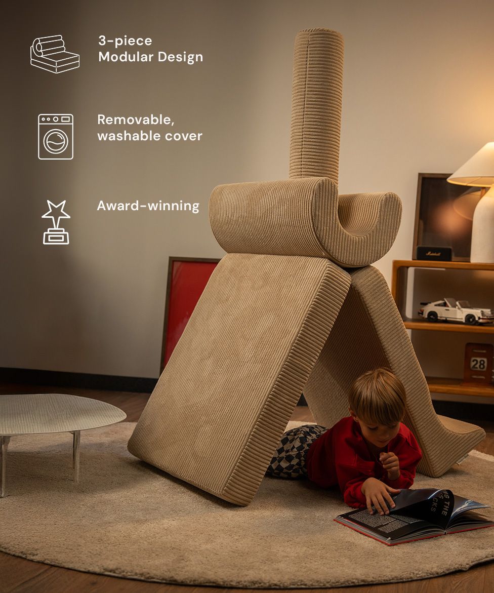 Flipster Corduroy - Modular Design, Washable Cover - LPM Home