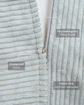 Flipster Corduroy, Peppermint Green - Fabric Close-up - LPM Home