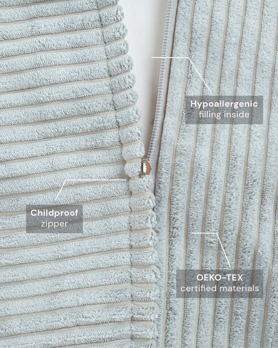 Flipster Corduroy, Peppermint Green - Fabric Close-up - LPM Home