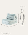 Flipster Corduroy, Peppermint Green - Size Guide - LPM Home