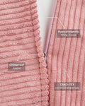 Flipster Corduroy, Pink Mousse - Fabric Close-up - LPM Home