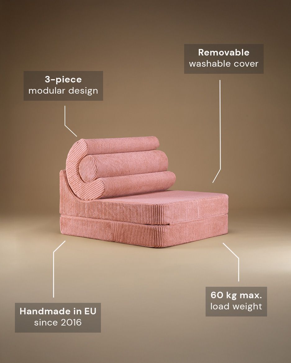 Flipster Corduroy, Pink Mousse - Features - LPM Home