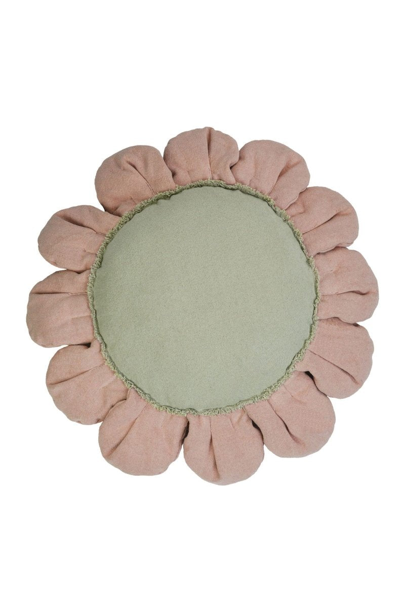 Floor Cushion Pink Daisy - Le Petit Marché Home Furniture