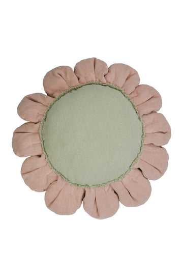 Floor Cushion Pink Daisy - Le Petit Marché Home Furniture