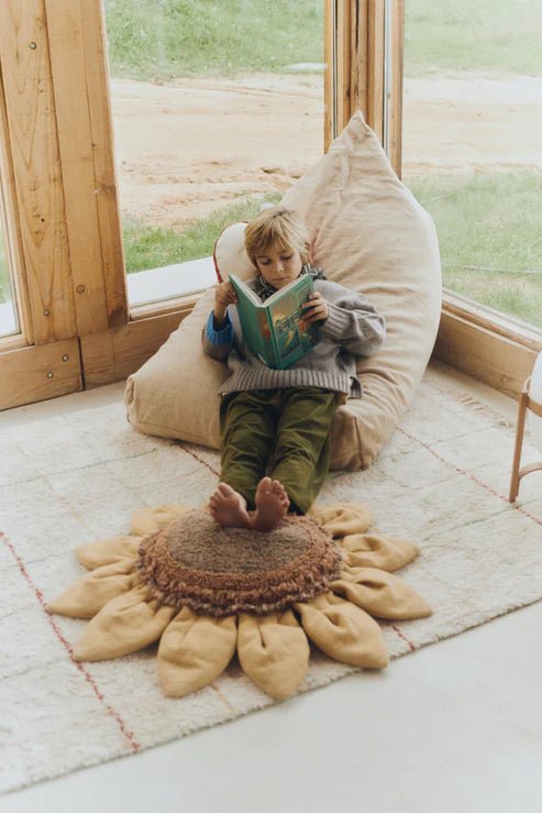 Floor Cushion, Sunflower - Le Petit Marché Home Furniture