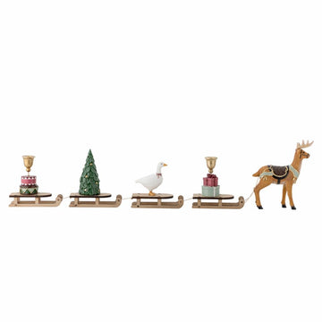 Deco Sleigh Dasher, Multi, Polyresin