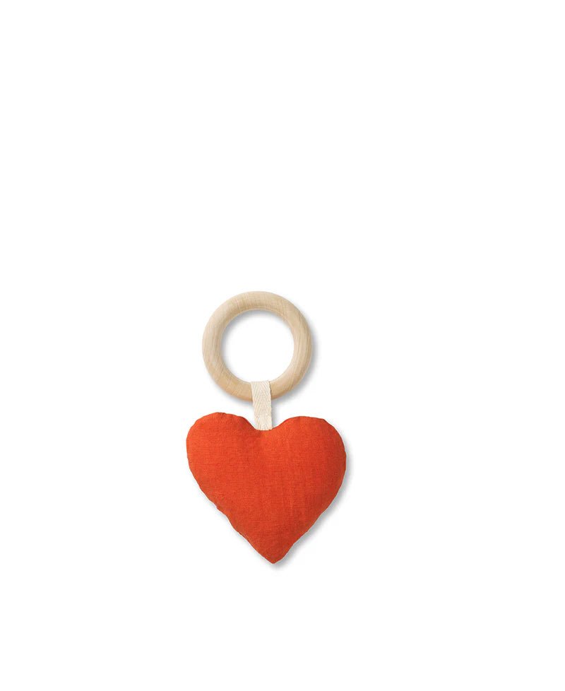 Heart Rattle Teether (Pre - Order) - LPM Home