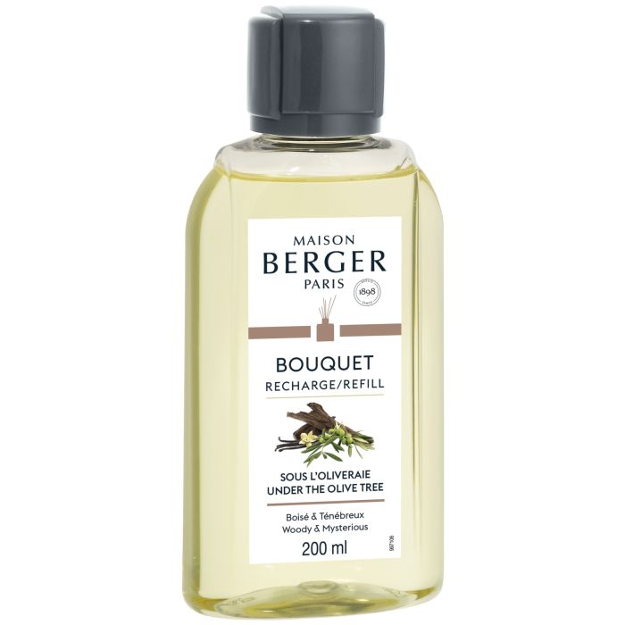 Lampe Gift Set, BQT Alpha Bleu Imperial with Under the Olive Tree Refill 200ml - Le Petit Marché Home Furniture