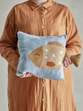 Larle Cushion, Blue, Cotton OEKO - TEX® - LPM Home