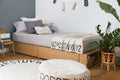 Knitted Blanket ABC, Natural/Black - Le Petit Marché Home Furniture