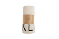 Knitted Blanket ABC, Natural/Black - Le Petit Marché Home Furniture