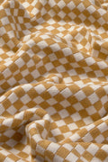 Knitted Blanket Tiles, Honey - Le Petit Marché Home Furniture