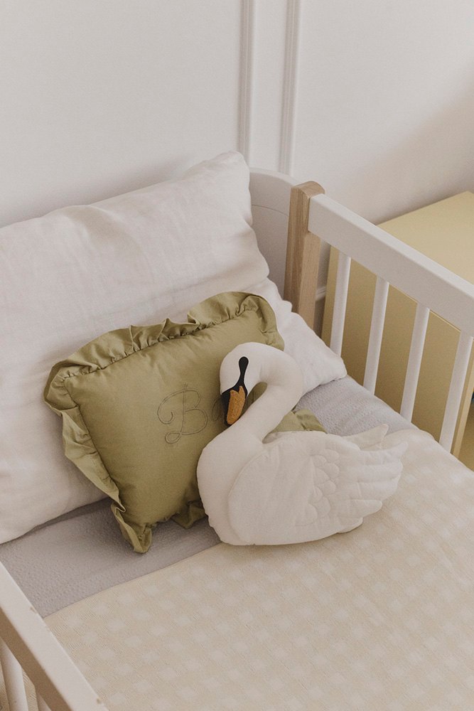Knitted Blanket Vichy, Ivory - Le Petit Marché Home Furniture