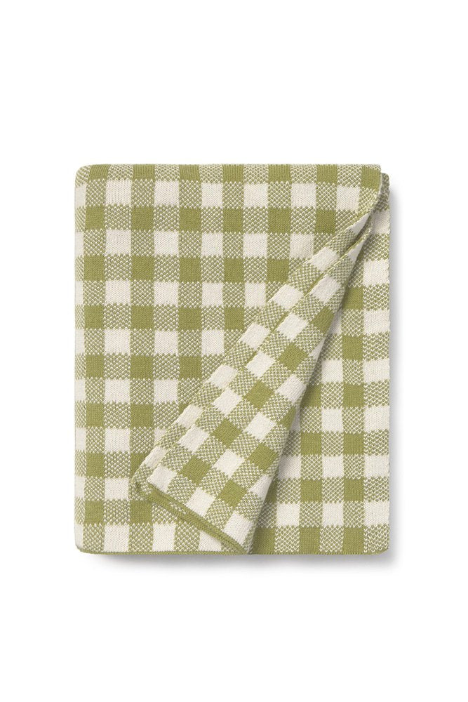 Knitted Blanket Vichy Matcha - Le Petit Marché Home Furniture