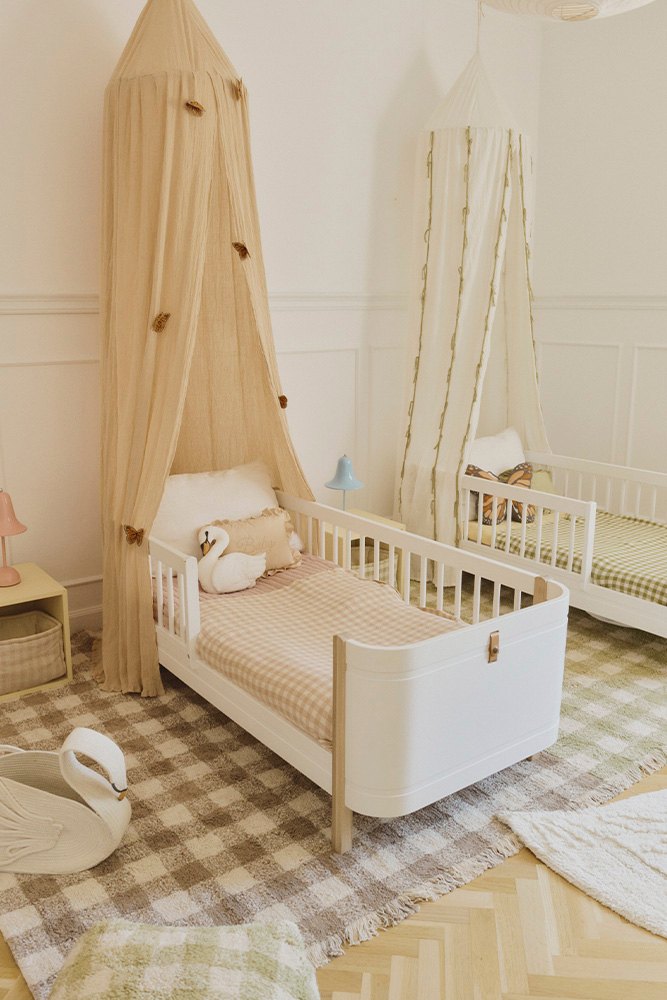 Knitted Blanket Vichy, Rose - Le Petit Marché Home Furniture