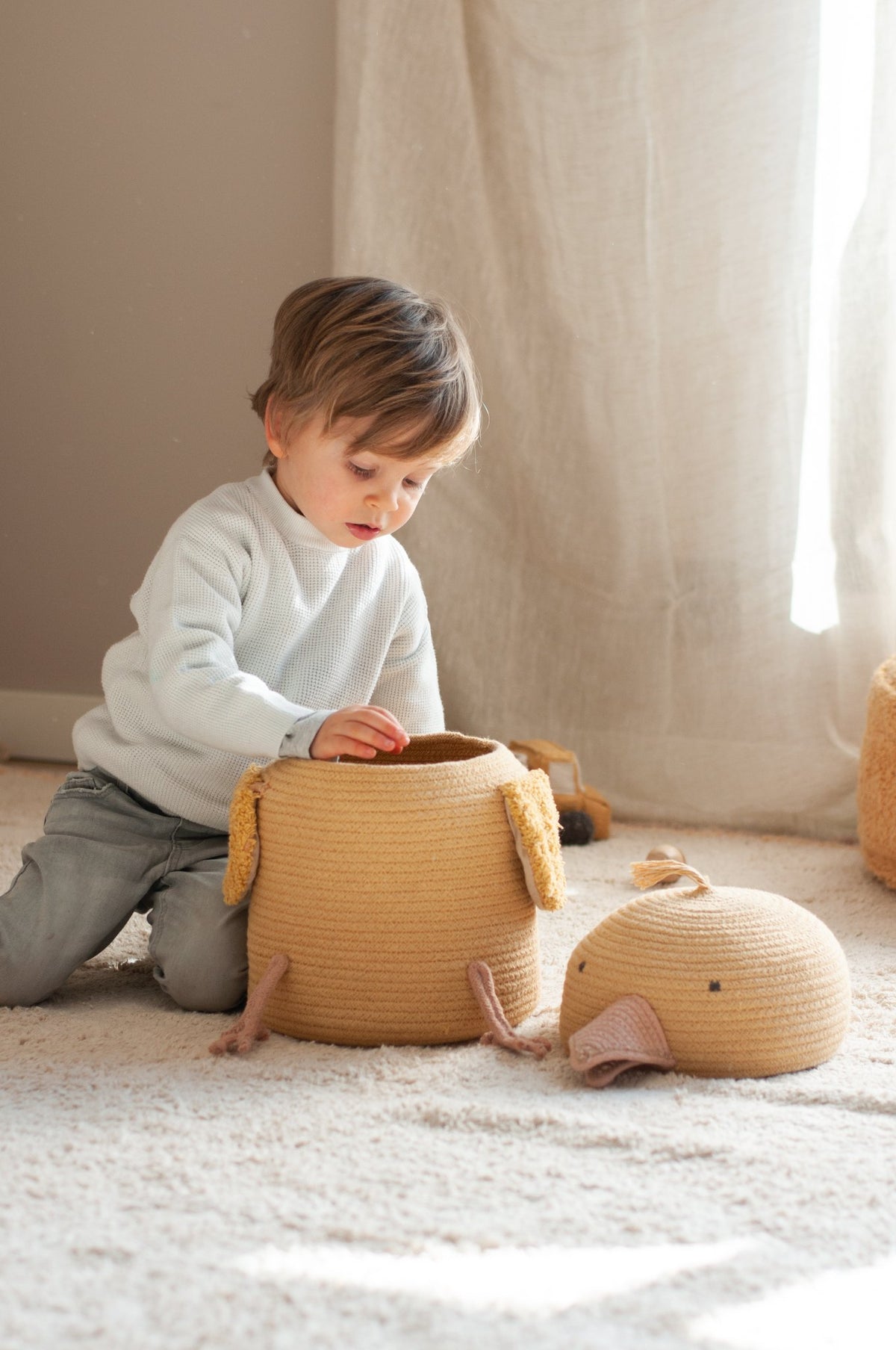 Basket Charlie the Chicken - Le Petit Marché Home Furniture