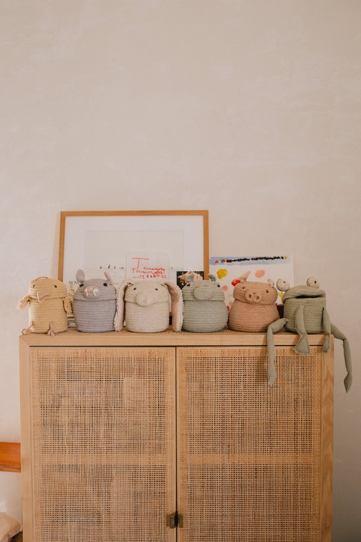 Basket Mini Fred the Frog - Le Petit Marché Home Furniture