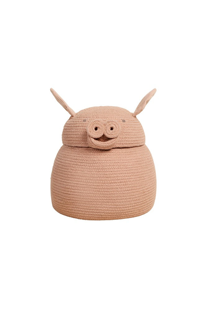 Basket Peggy the Pig - Le Petit Marché Home Furniture