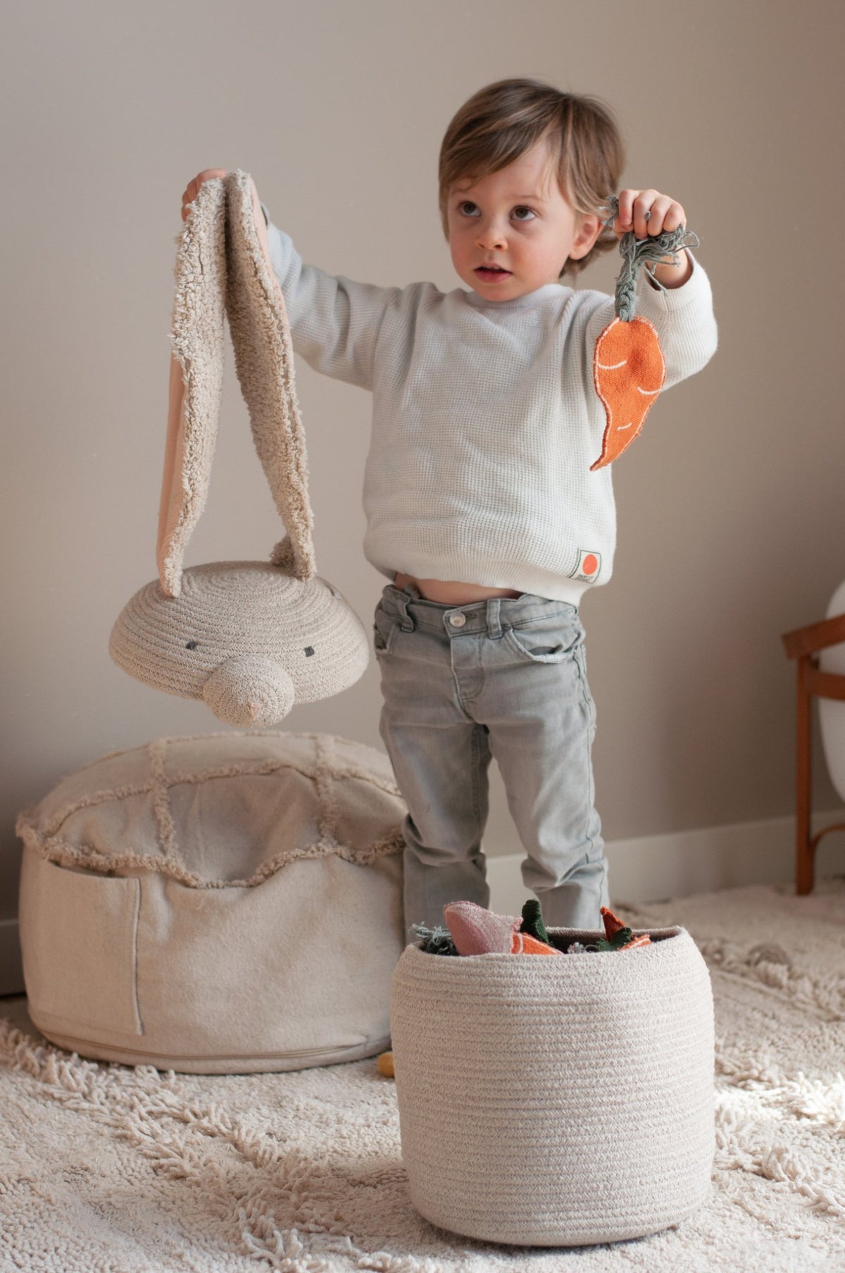 Basket Rita the Rabbit - Le Petit Marché Home Furniture