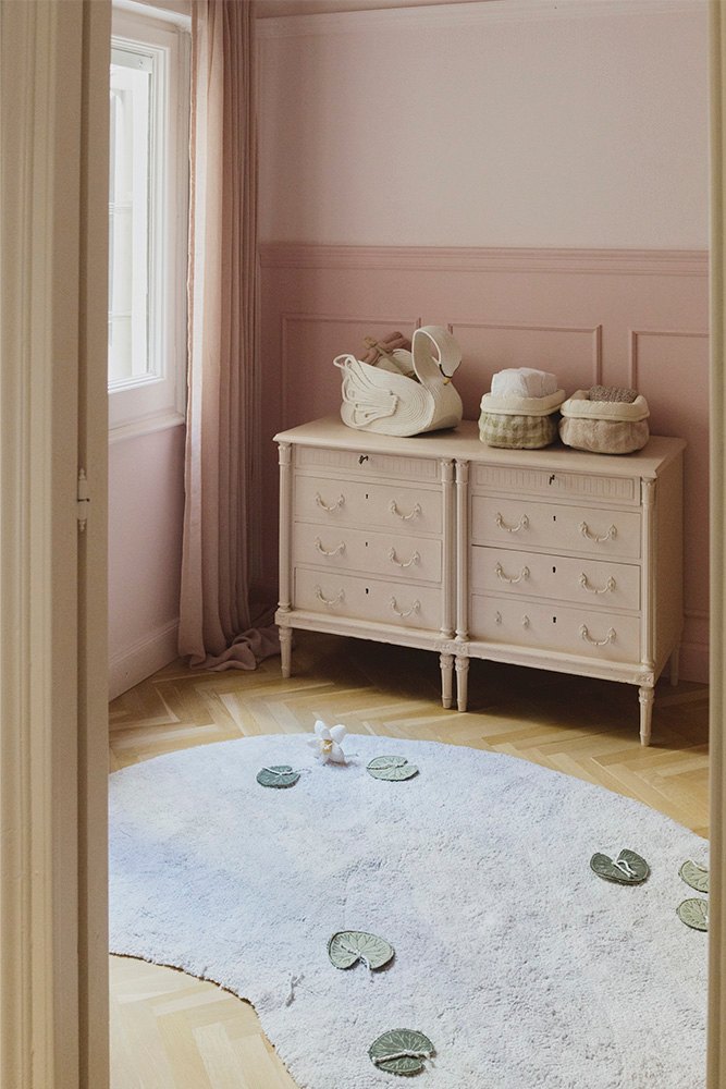 Quilted Basket Rose - Le Petit Marché Home Furniture