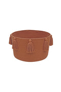 Basket New Tassels, Chestnut - Le Petit Marché Home Furniture