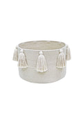 Basket Tassels Natural - Le Petit Marché Home Furniture