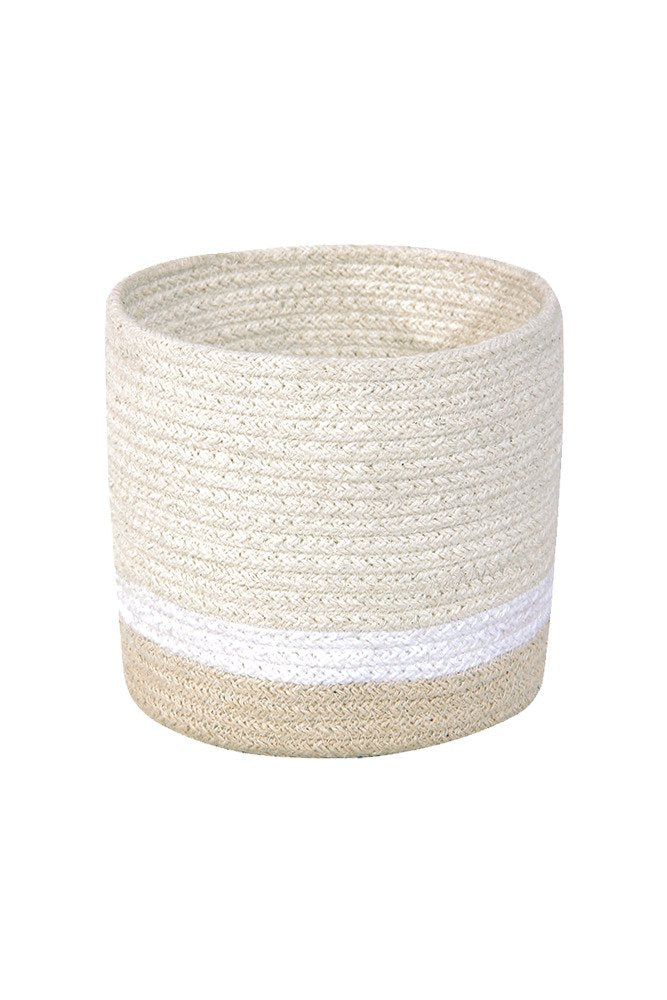 Basket Mini Tricolor Ivory - Le Petit Marché Home Furniture