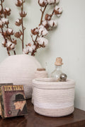 Basket Mini Tricolor Ivory - Le Petit Marché Home Furniture