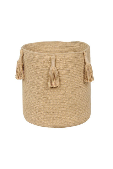 Basket Woody Honey - Le Petit Marché Home Furniture
